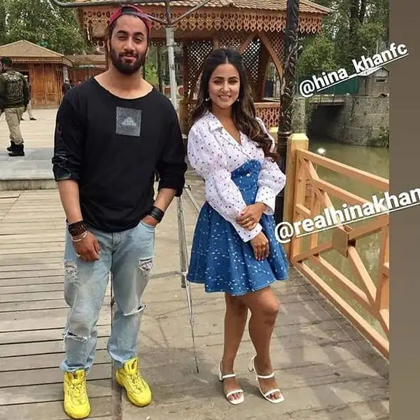 Shaheer Sheikh and Hina Khans BTS pictures from their upcoming music video will leave you surprised