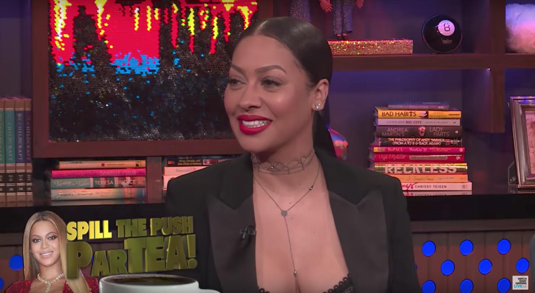 La La Anthony Stays Mostly Tight-Lipped About Beyonc    's Push Party       '  but Reveals Ms. Tina Got 'Turnt'