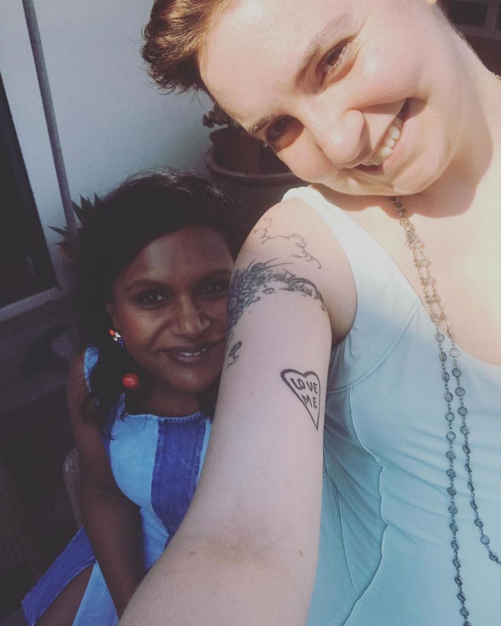 Pregnant Mindy Kaling Has a Beach Day with LenaÂ Dunham