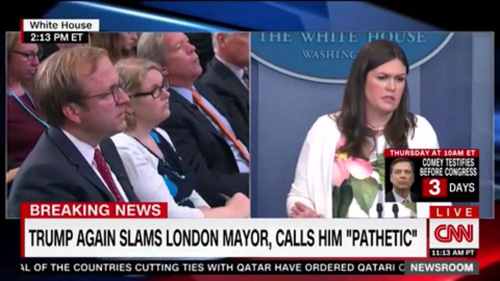 Jon Karl Confronts Sarah Huckabee Sanders Over Trump