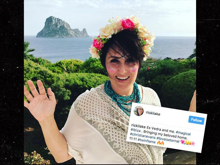 Ricki Lake Returns to Ibiza to Spread Ex-Husband Christian Evans' Ashes