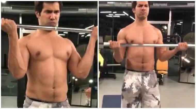 Varun Dhawan goes shirtless to flaunt his 'balance work'. Check workout video of Judwaa 2 actor