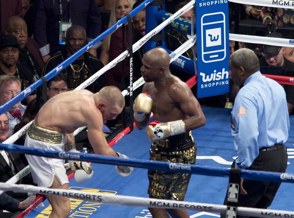 Floyd Mayweather beats Conor McGregor: how the fight unfolded in pictures Floyd Mayweather beats Conor McGregor: how the fight unfolded in pictures