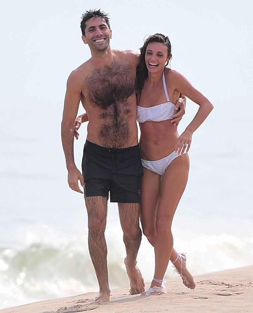 Catfish's Nev Shulman and His New Bride Frolic in the Ocean After Their Nuptials