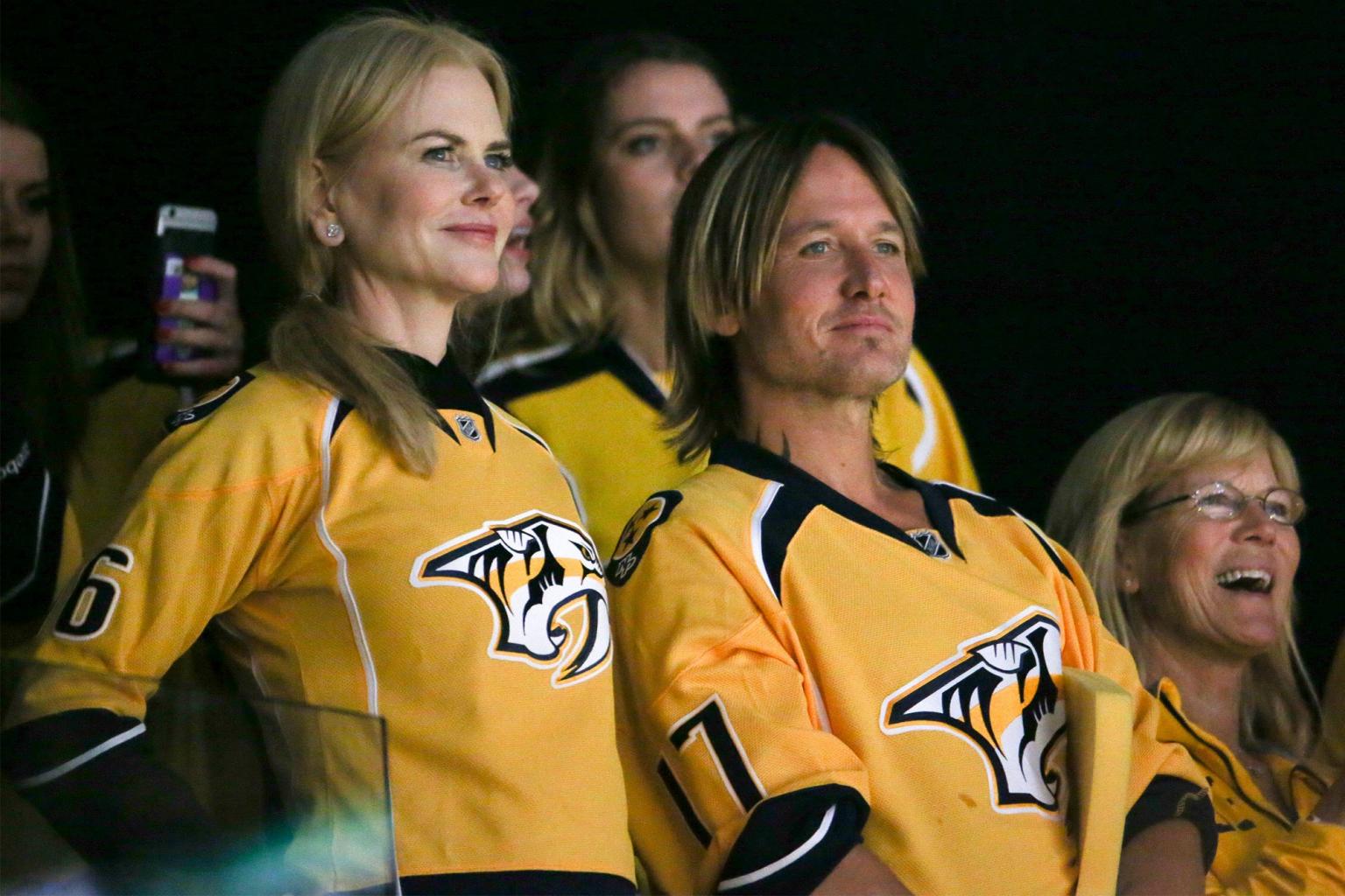 Nicole Kidman and Keith Urban Adorably Celebrate a Nashville Predators Goal at Stanley Cup Game