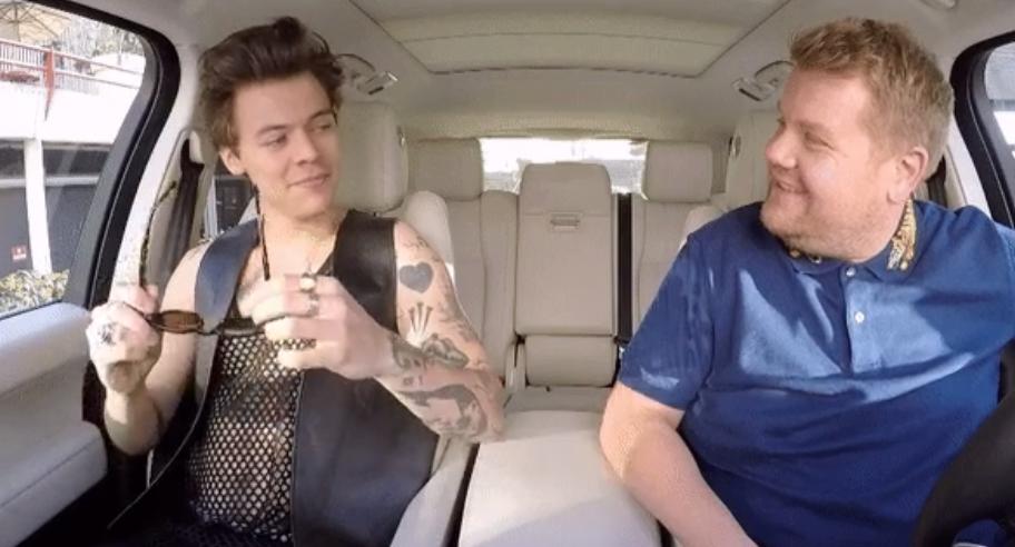 Harry Styles Acts Out Iconic Rom-Com Scenes, Admits He Sometimes Cries When He Sings In New        Carpool Karaoke        