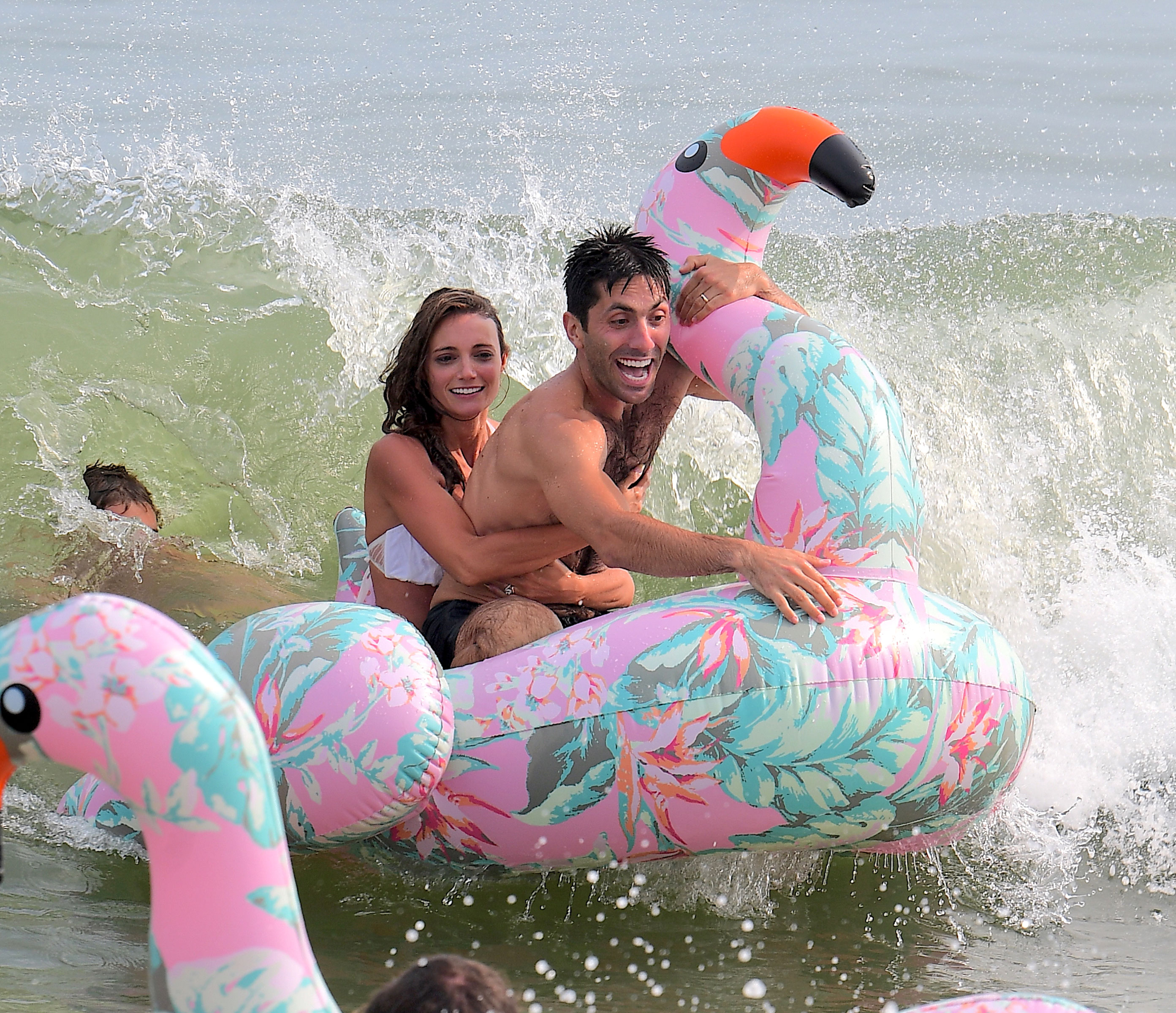 Catfish\'s Nev Shulman and His New Bride Frolic in the Ocean After Their Nuptials