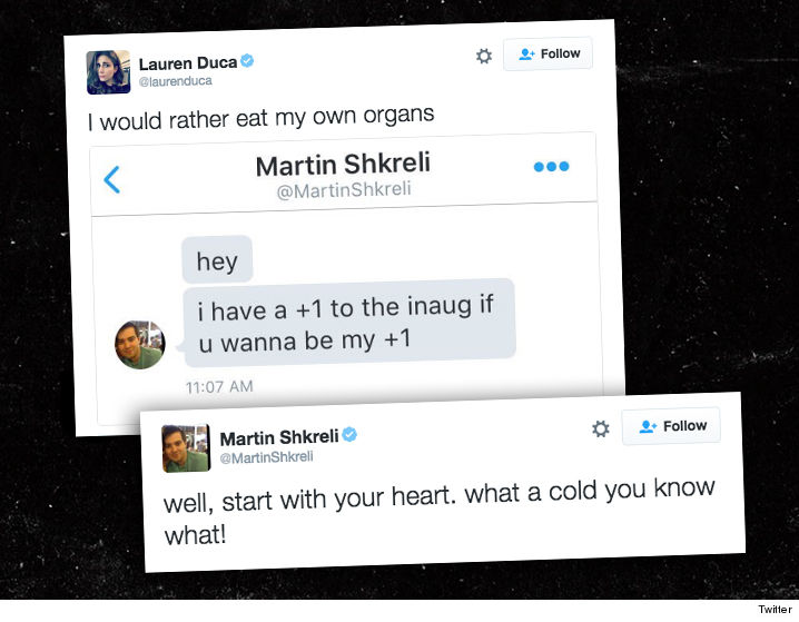 Martin Shkreli Banned From Twitter Over Obsession With Lauren Duca (Video)