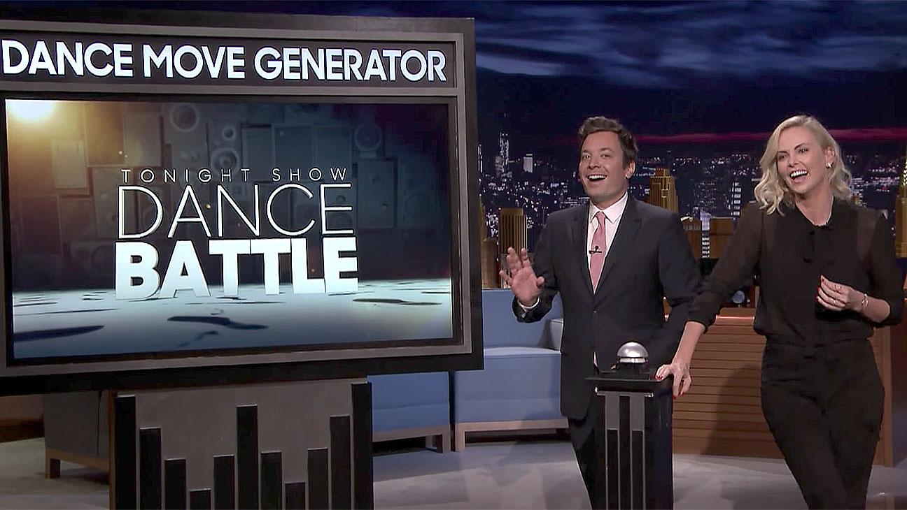 Charlize Theron Skillfully Dance Battles With Jimmy Fallon