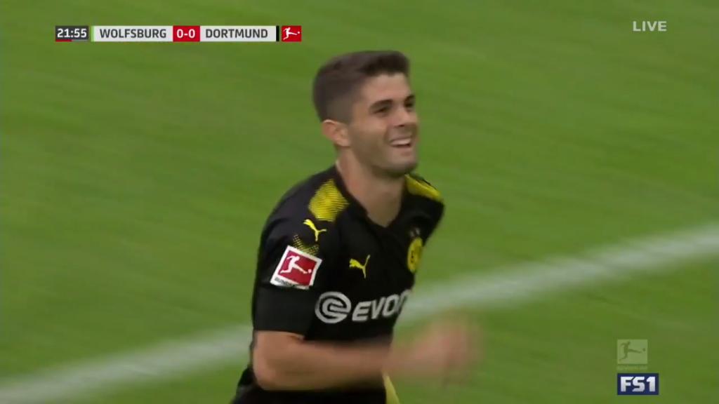 Christian Pulisic helps Dortmund to big Bundesliga win at Wolfsburg