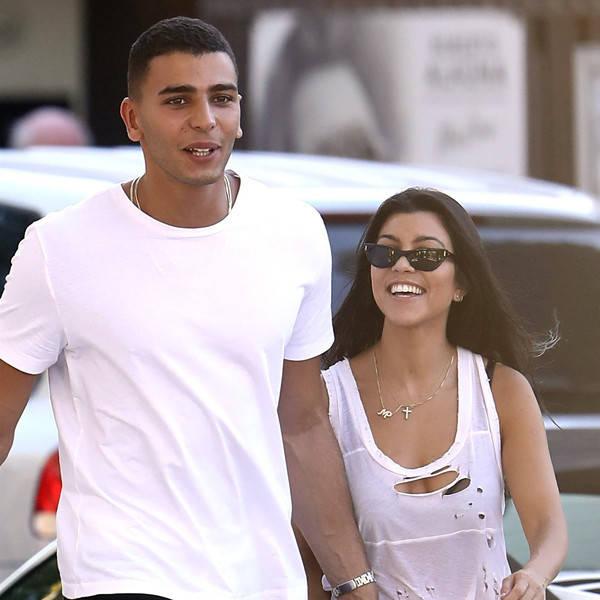 Kourtney Kardashian and Younes Bendjima Step Out Holding Hands During St. Tropez Trip