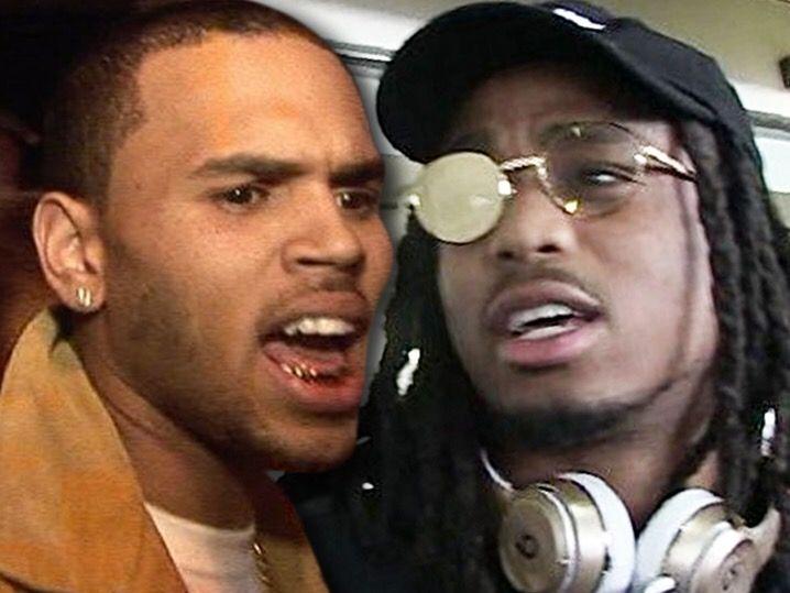 Chris Brown & Migos Square Off at Bet Awards After-Party