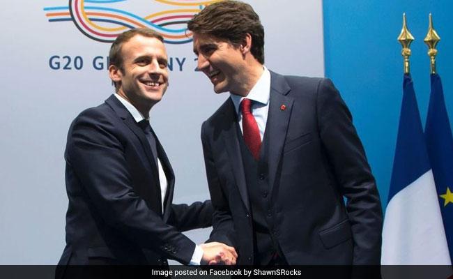 Justin Trudeau, Emmanuel Macron's Bromance Has The Internet Thrilled