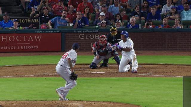 Fernando Abad's 62-mph pitch was so unexpected, Adrian Beltre had to take a knee