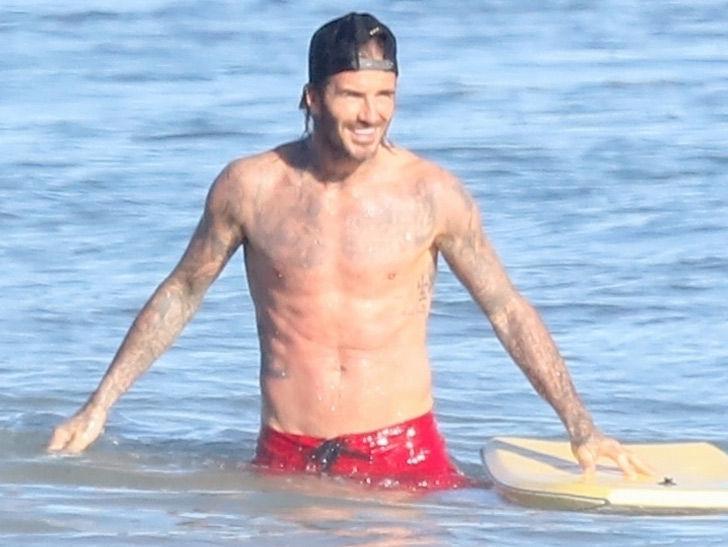 David Beckham's Beach Bod Belongs on 'Baywatch'