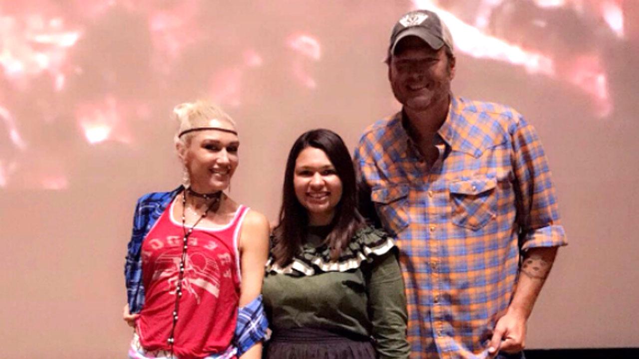 Gwen Stefani Sports Native American Garb While Visiting Reservation With Blake Shelton