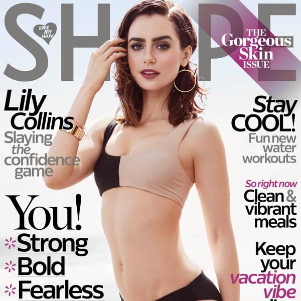 Lily Collins Opens Up About Past Eating Disorders and a New Sense of Body Pride in Shape Magazine