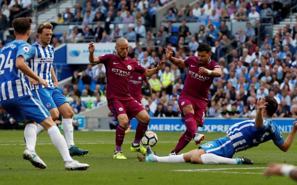 Brighton 0 Manchester City 2: Pep Guardiola's side too good for stubborn Seagulls