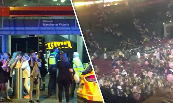 BREAKING: Manchester Arena - People flee Ariana Grande concert after reports of loud bangs