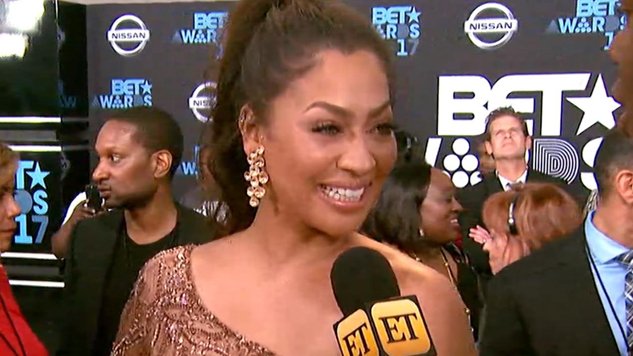 Exclusive: La La Anthony Walks Bet Awards Carpet With Adorable Son Kiyan, Talks Carmelo Split: 'We're Family'