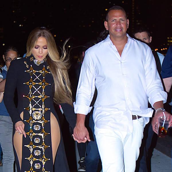 Jennifer Lopez and Alex Rodriguez Show Sweet Pda at Macy's 4th of July Firework Show Taping