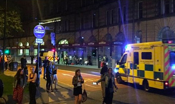 BREAKING: Manchester Arena - People flee Ariana Grande concert after reports of loud bangs