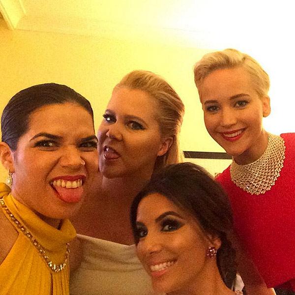 America Ferrera Shares Silly Backstage Selfie with Fellow Go