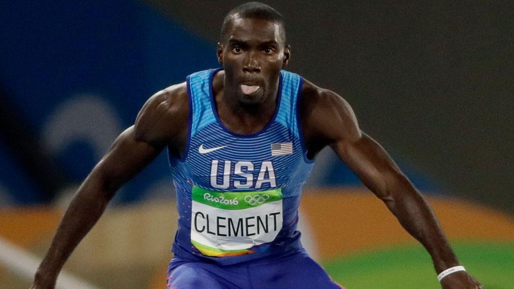American Kerron Clement wins 400m hurdles gold medal