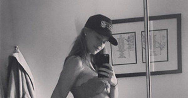 Behati Prinsloo Shares Photo of Her Baby Bump in a Bikini