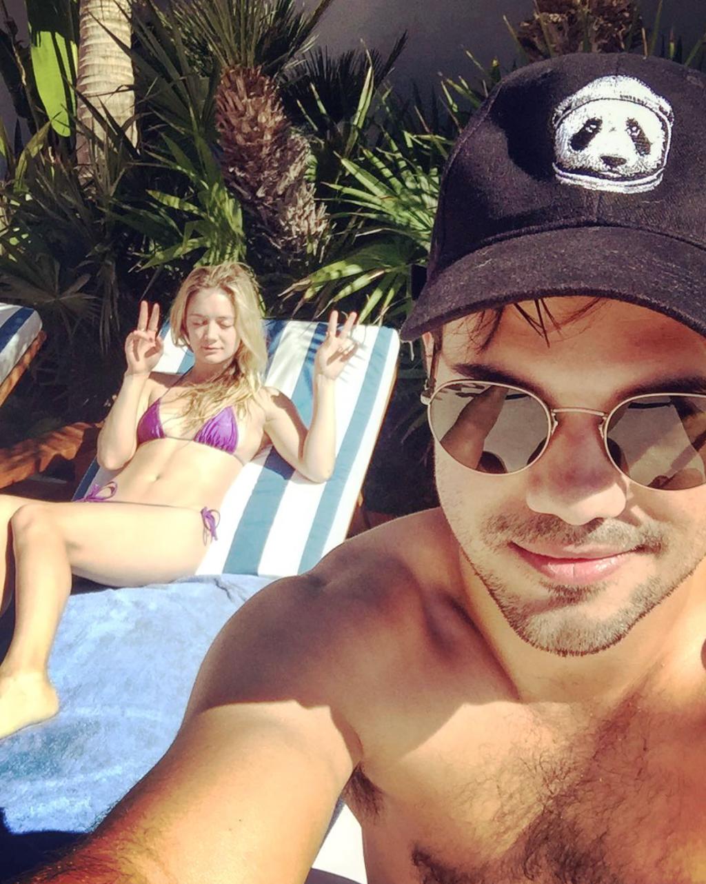 Billie Lourd Vacations with Taylor Lautner After Heartbreaking Family Deaths