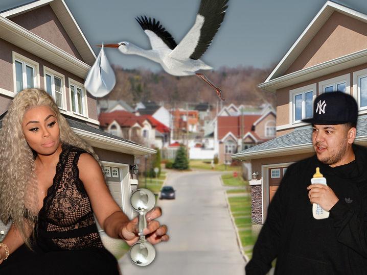 Blac Chyna -- Baby's Going to Her House ... and So Will Rob, For Now