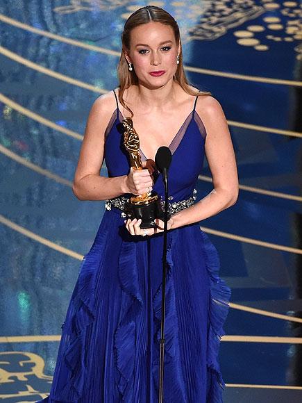 Brie Larson Wins 2016 Oscar for Best Actress for Room