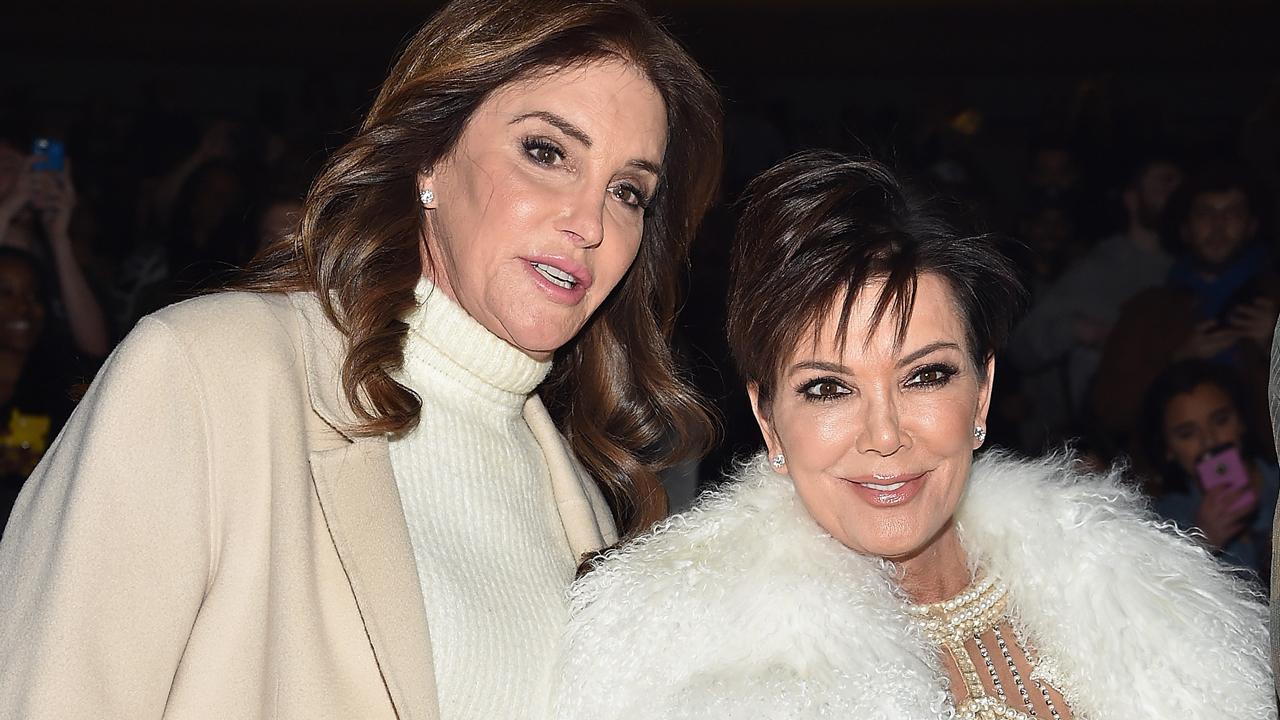 Caitlyn and Kris Jenner Rock Matching Red Dresses at Annual Family Christmas Party