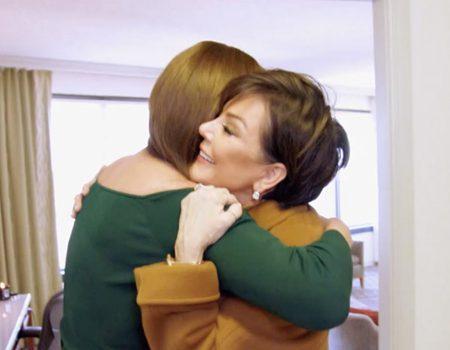 Caitlyn Jenner and Kris Jenner Share a Playful Kiss in New O