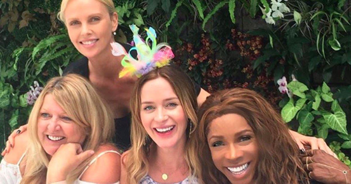 Charlize Theron Throws Pal Emily Blunt a Sweet Baby Shower