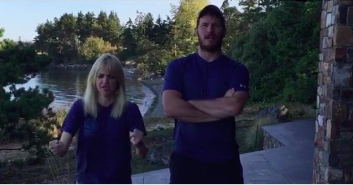 Chris Pratt and Anna Faris Do 22 Push-Ups For a Good Cause