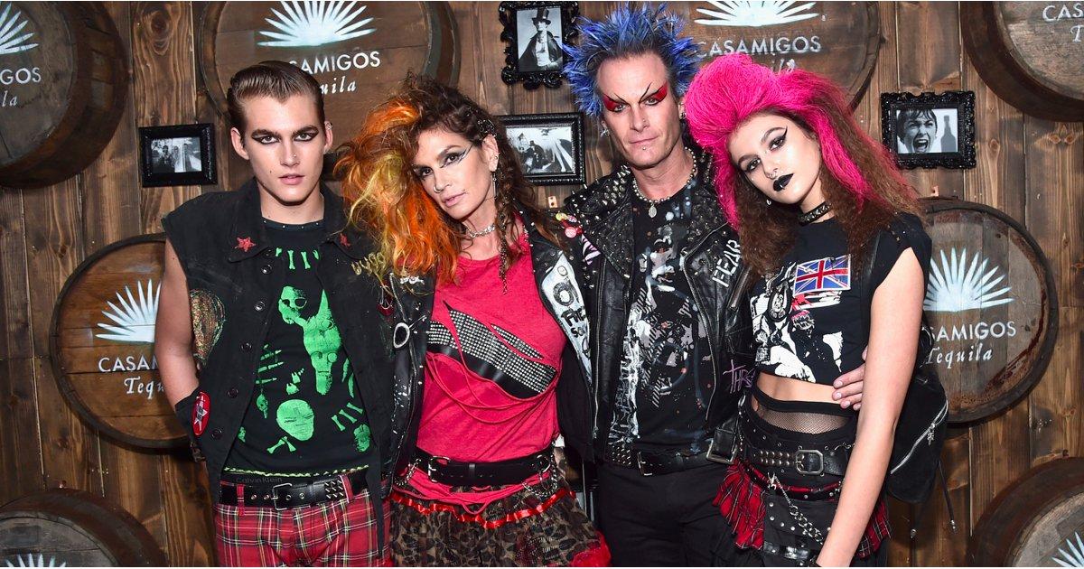 Cindy Crawford and Her Family Go Punk Rock For Their Star-Studded Halloween Bash