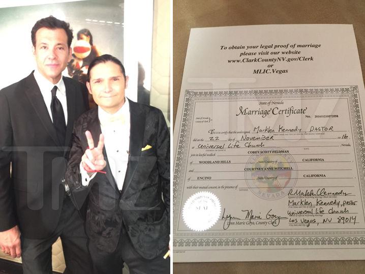 Corey Feldman -- Knife-y Speech After 'Gigolo' King Marries Him Off (Video + Photos)