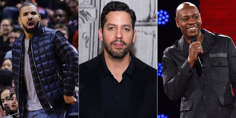 Watch David Blaine Freak Out Drake, Dave Chappelle, Steph Curry