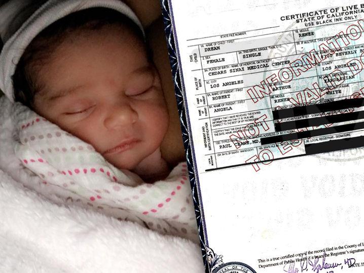 Dream Kardashian -- See the Birth Certificate ... Ob/Gyn is All in the Family!!! (Document)