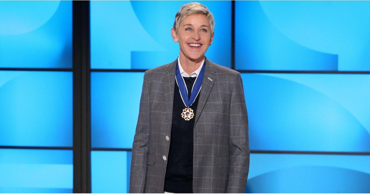 Ellen DeGeneres Looks So Proud While Showing Off Her Presidential Medal of Freedom