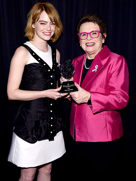 Emma Stone Reveals What Happened When She Played Tennis against Billie Jean King