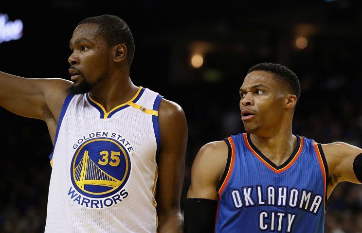 Kevin Durant keeps saving his biggest games for Russell Westbrook and the Thunder