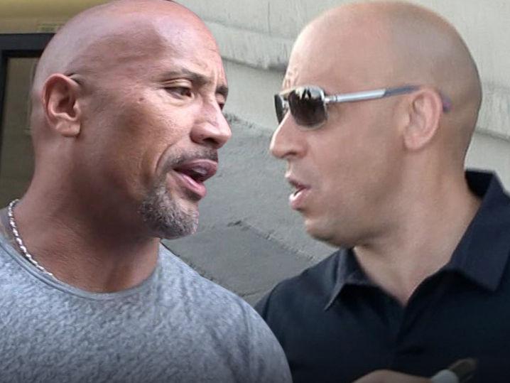 'Fast & Furious' Feud -- Rock vs. Vin Diesel ... Secret Meeting to Quash Beef