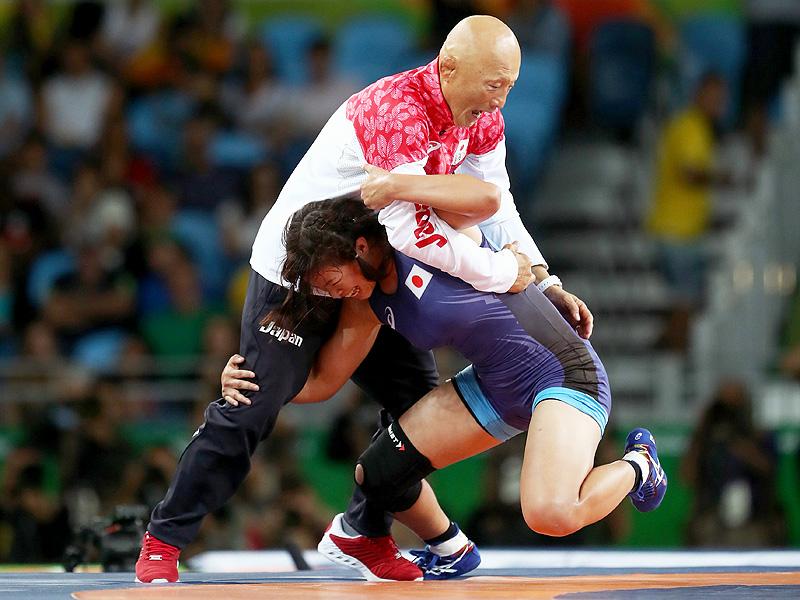 Grand Slam! Japanese Wrestler Risako Kawai Celebrates Gold by Throwing Coach on Mat After Win