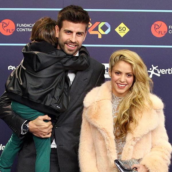 It's a Family Affair: Shakira, Gerard Piqu  '  and Sons attend Los40 Music Awards