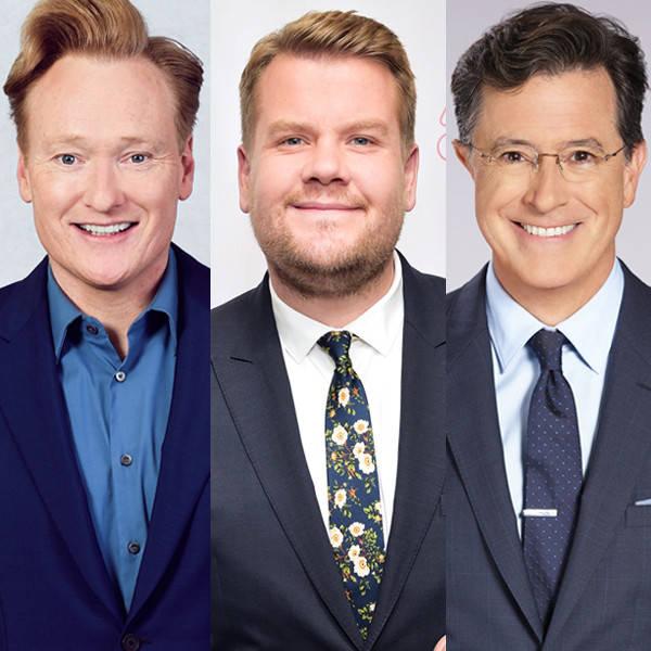 James Corden, Conan O'Brien and Stephen Colbert Try to Make Sense of Oscar Night's Best Picture Error