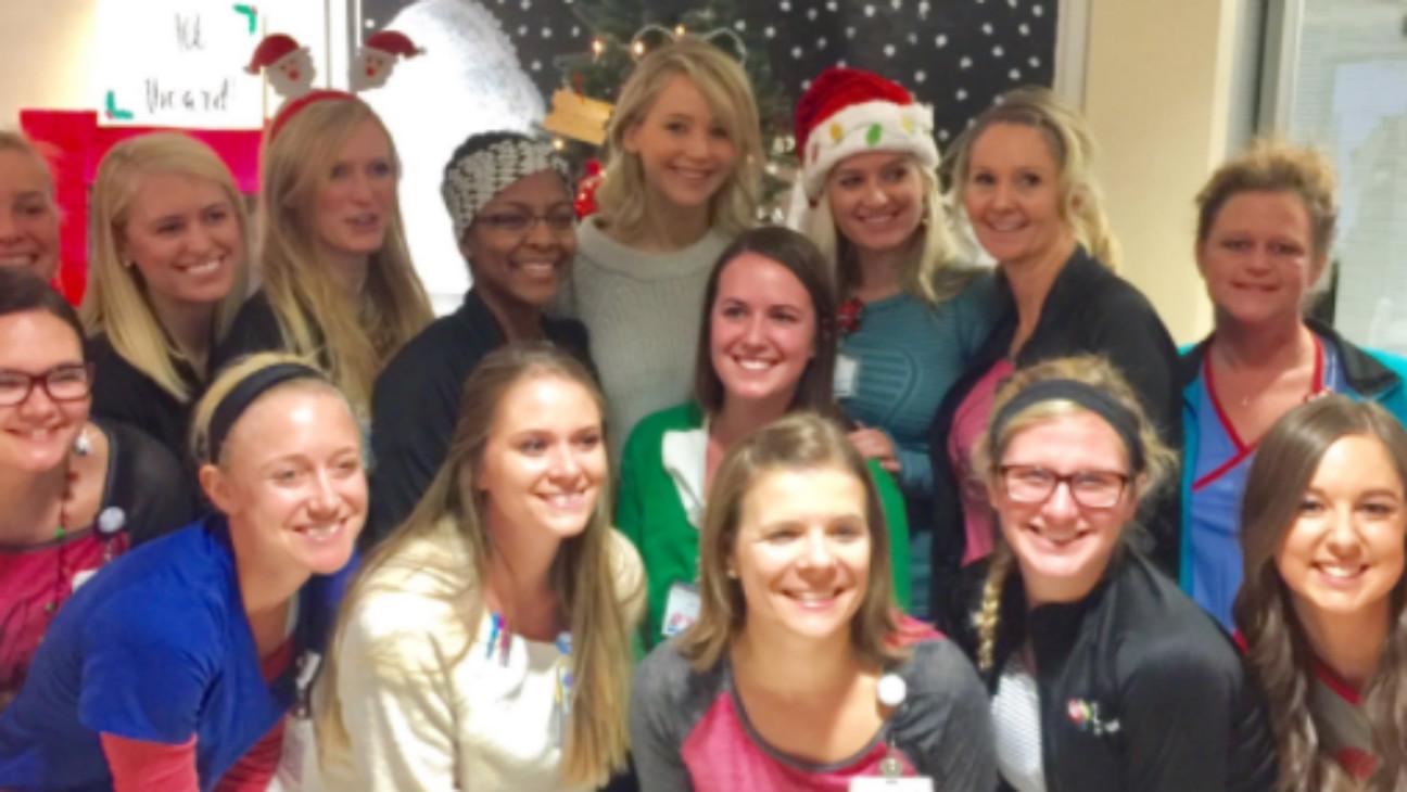 Jennifer Lawrence Pays Visit to Children's Hospital on Christmas Eve