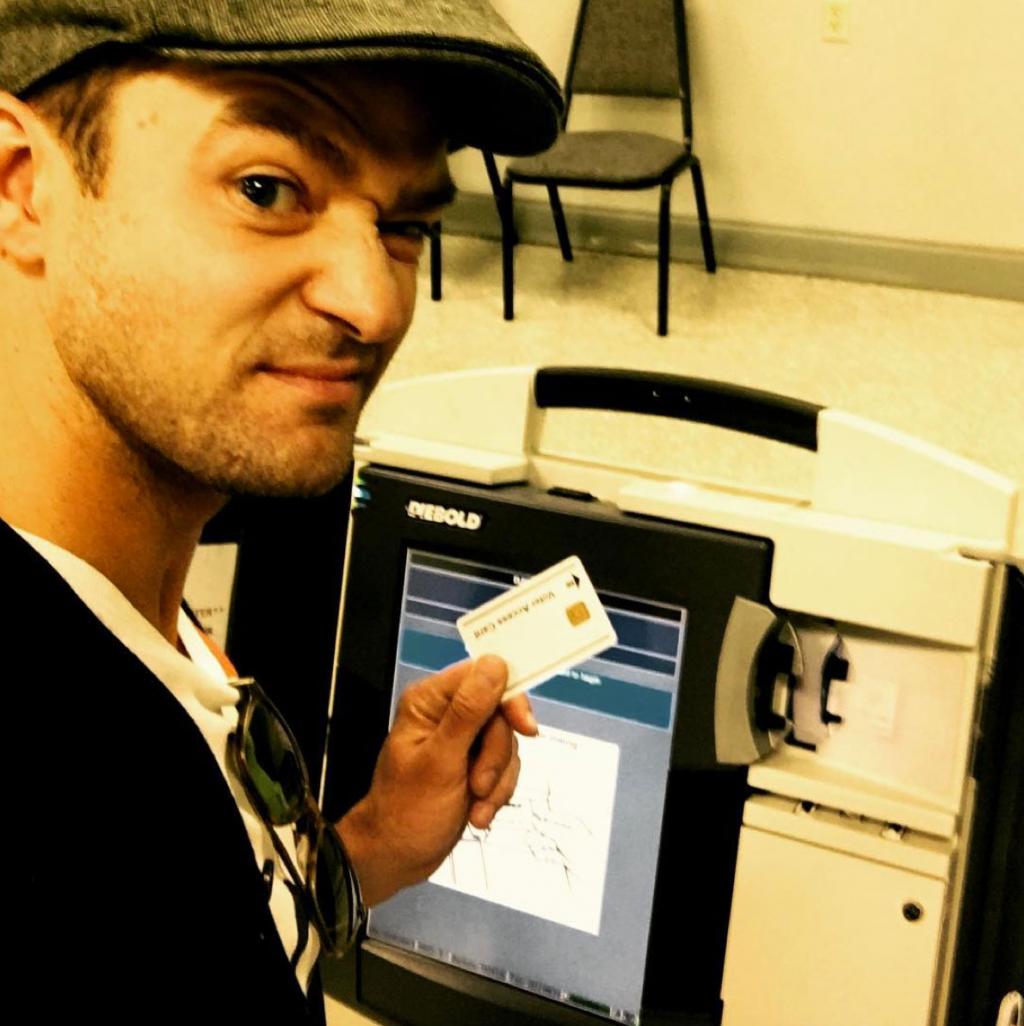Justin Timberlake Cast His Ballot â€” and Commemorated the Moment with an Illegal Selfie