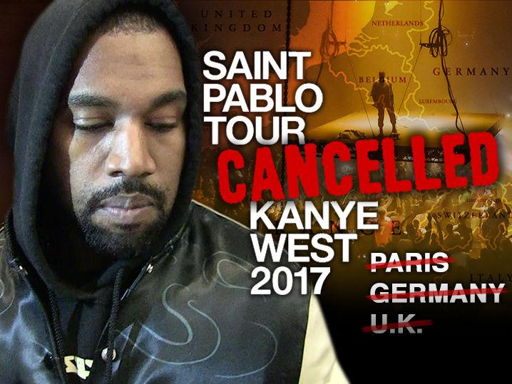 Kanye West's European Tour Cancelled